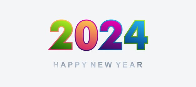 Vector de diseño de logotipo 2024 con creativo y moderno