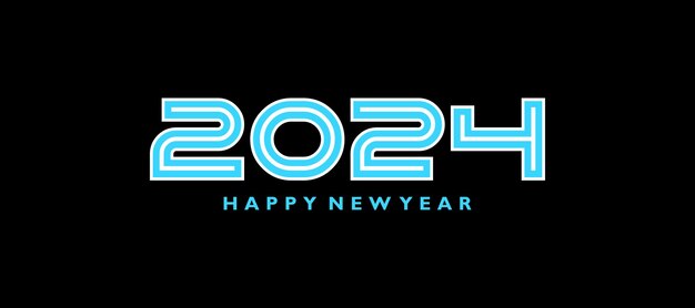Vector de diseño de logotipo 2024 con creativo y moderno