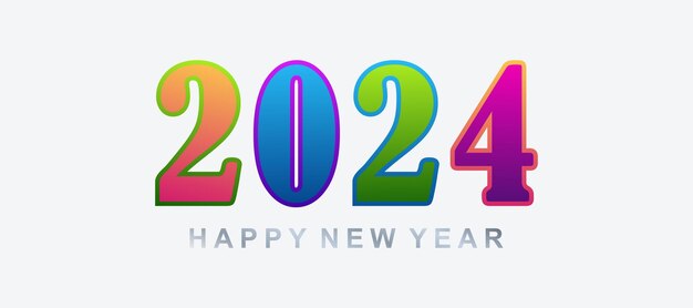 Vector de diseño de logotipo 2024 con creativo y moderno