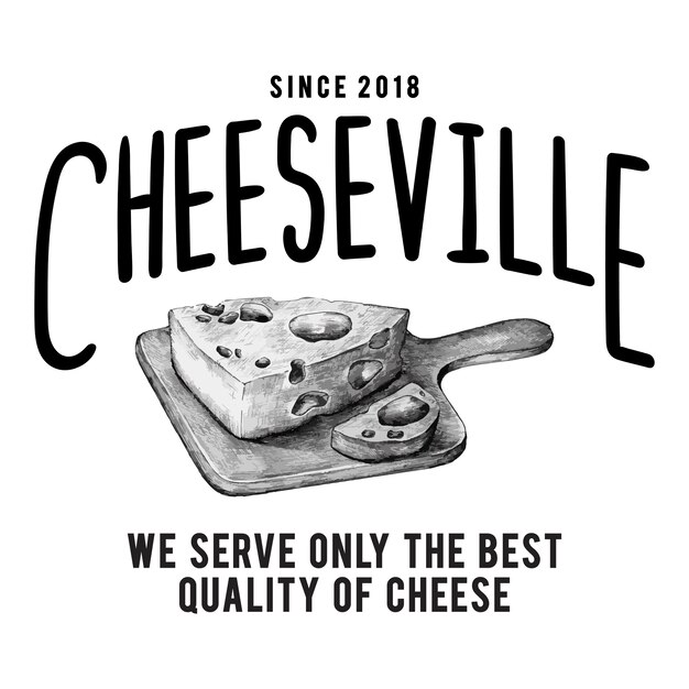 Vector de diseño de logotipo Cheeseville tienda
