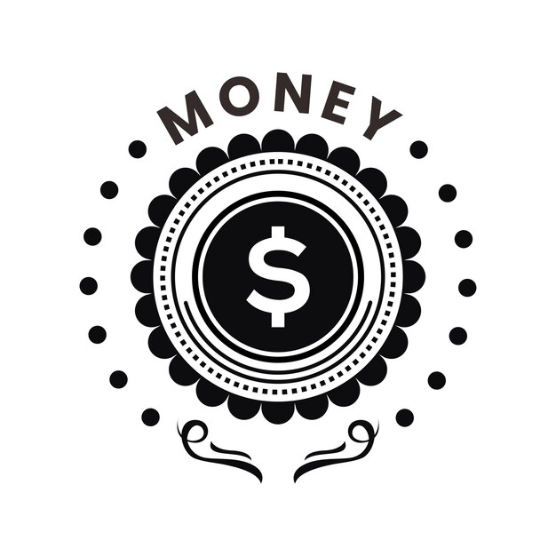 Vector de diseño de logotipo de dinero