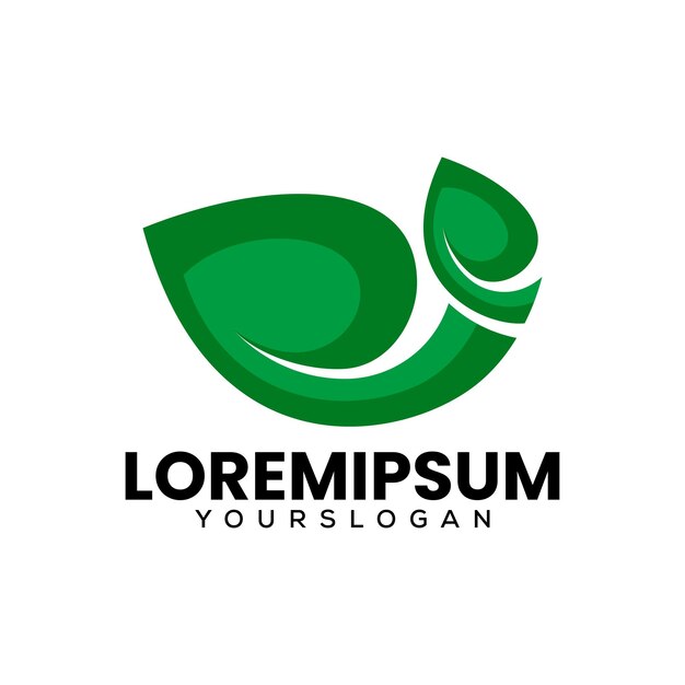 vector de diseño de logotipo de icono de hoja