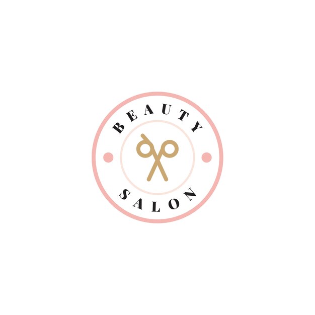 Vector de diseño de logotipo de salón de belleza