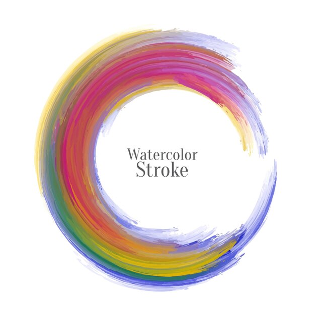 Vector de diseño de marco decorativo grunge circular abstracto