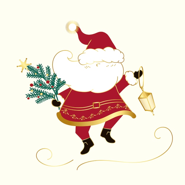 Vector de diseño de Navidad de Santa Claus