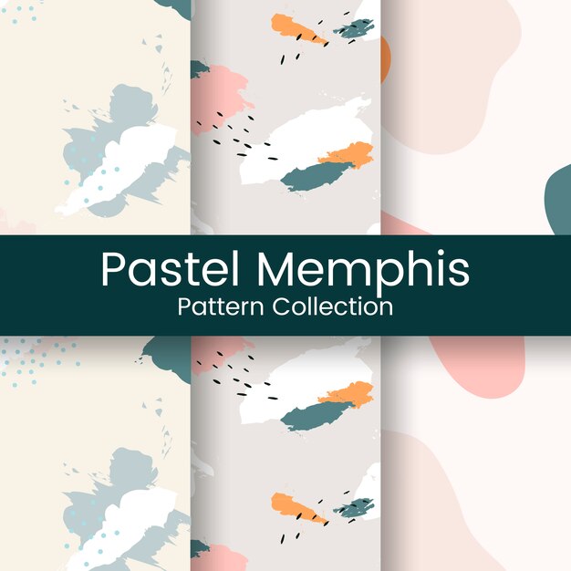 Vector de diseño de patrón de pastel Memphis