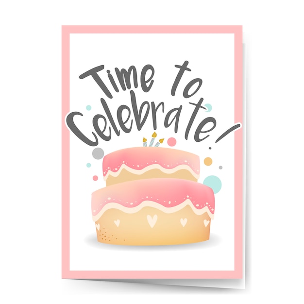 Vector de diseño de tarjeta de feliz cumpleaños