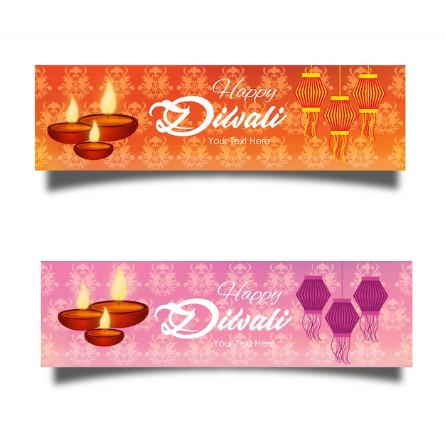 Vector gratuito vector diwali banner