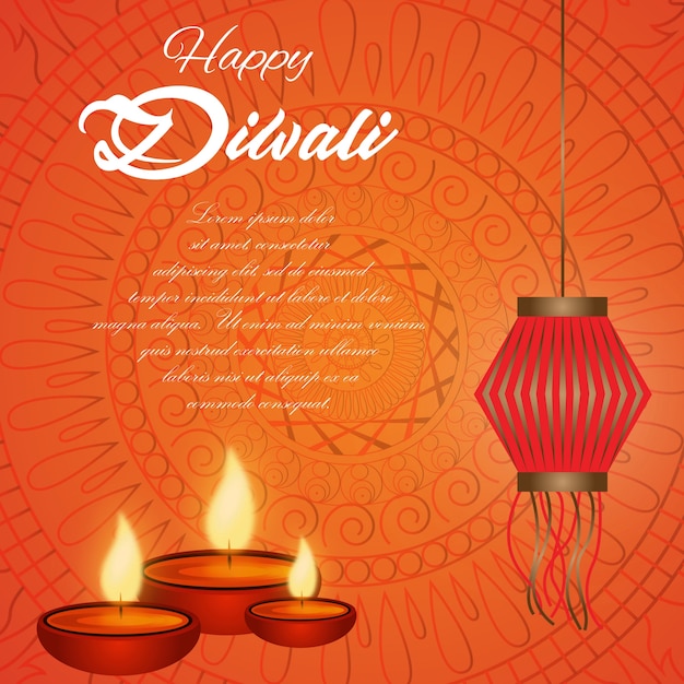 Vector diwali fondo