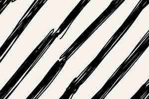 Vector gratuito vector de doodle negro de fondo de patrón de pincel, diseño simple