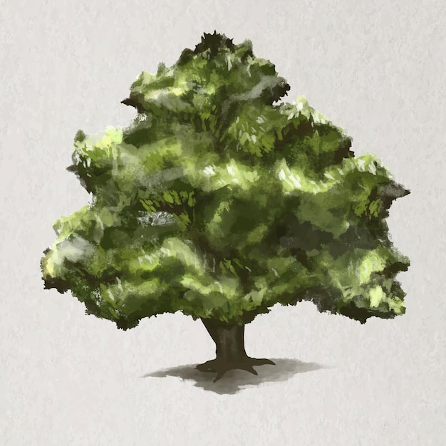 Vector de elemento de árbol árbol de roble