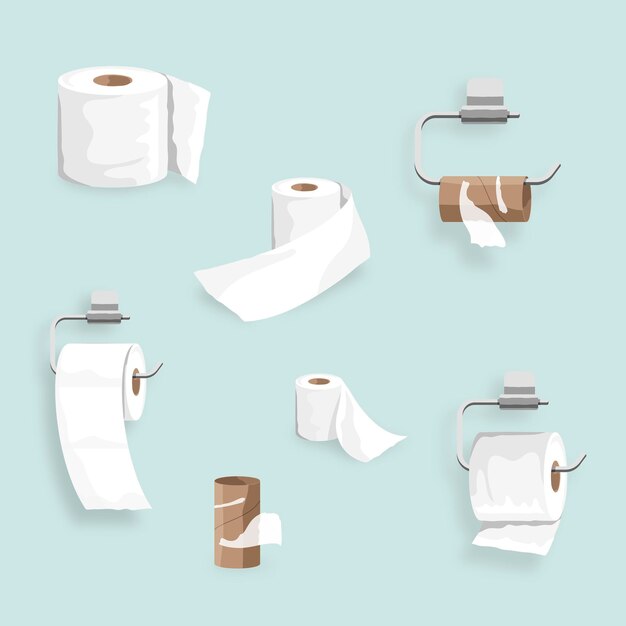 Vector de elemento de conjunto de rollo de papel higiénico