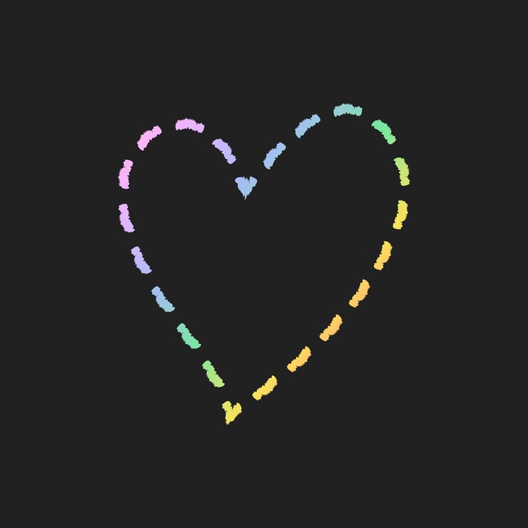 Vector gratuito vector de elemento de corazón de línea de guión en estilo doodle