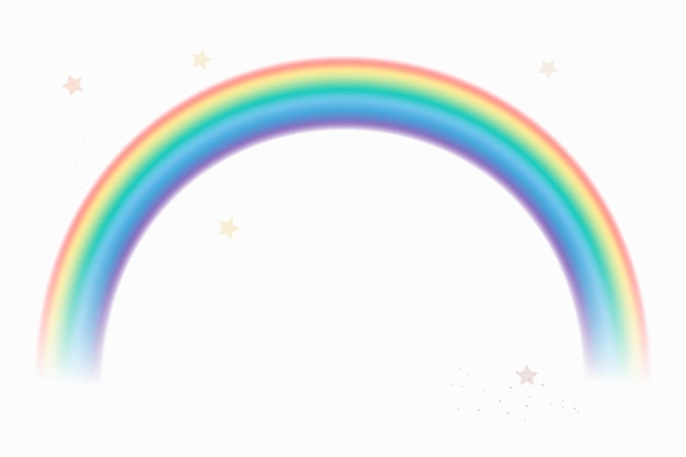 Vector de elemento de curva de luz de arco iris