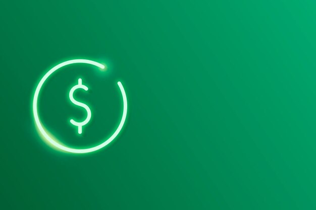 Vector de elemento de diseño de criptomoneda verde