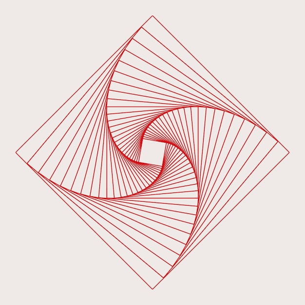 Vector de elemento geométrico cuadrado abstracto