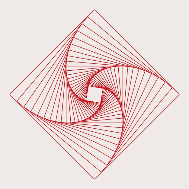 Vector de elemento geométrico cuadrado abstracto