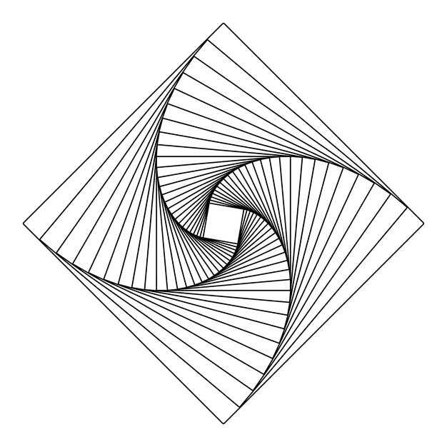 Vector de elemento geométrico cuadrado abstracto