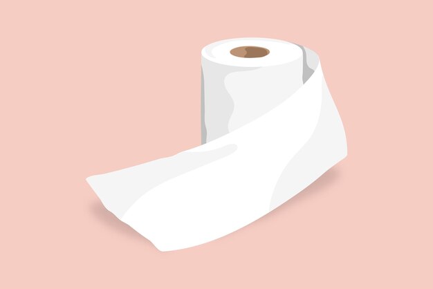 Vector de elemento de rollo de papel higiénico