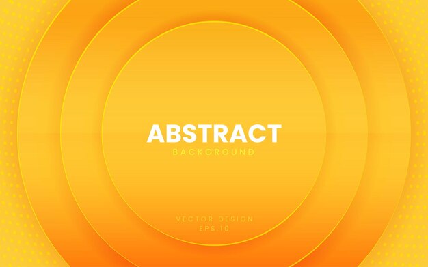 Vector de estilo 3D de color naranja de fondo abstracto fluido dinámico