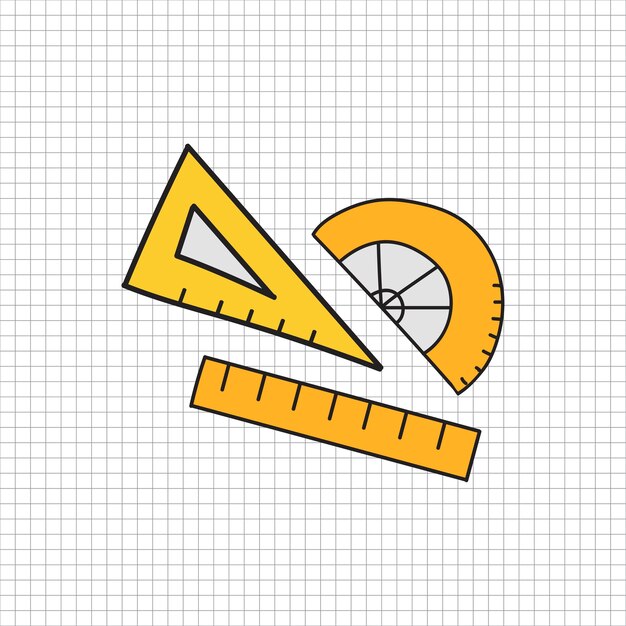 Vector de estilo de doodle de papelería