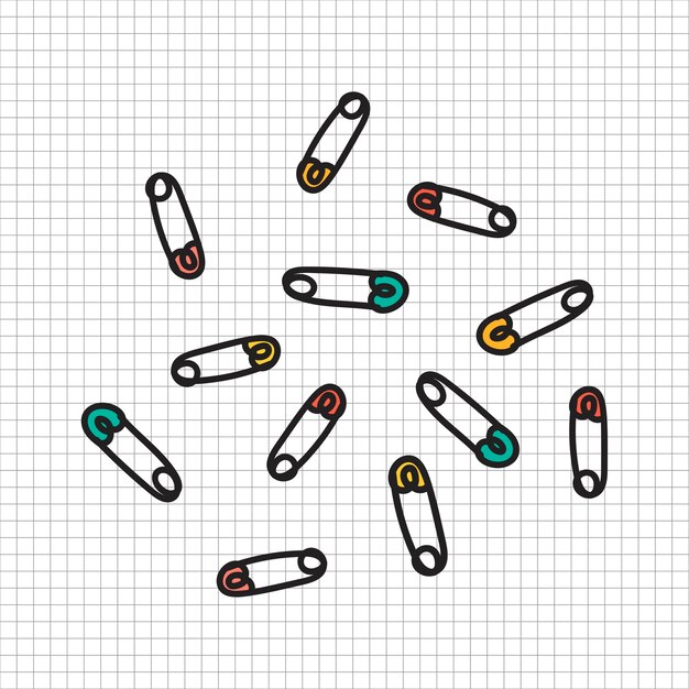 Vector de estilo de doodle de papelería
