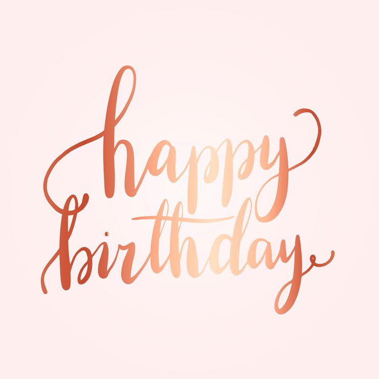 Vector gratuito vector de estilo de tipografía de feliz cumpleaños