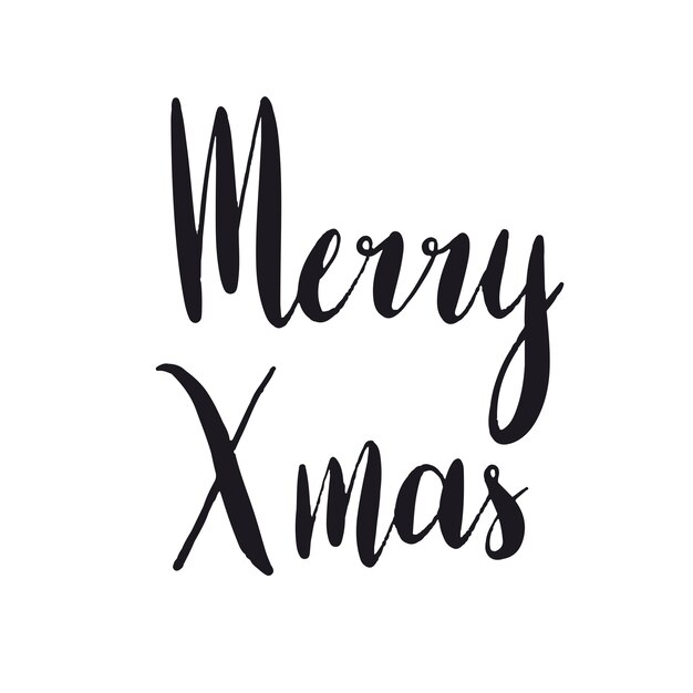 Vector de estilo de tipografía de feliz Navidad