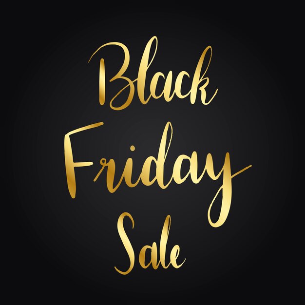 Vector de estilo de tipografía de venta de viernes negro