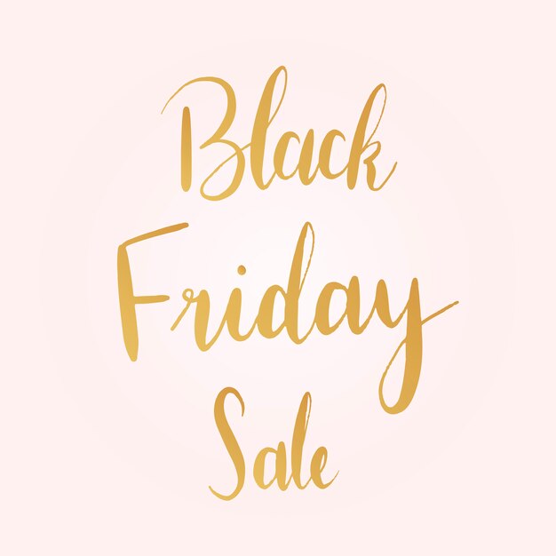 Vector de estilo de tipografía de venta de viernes negro