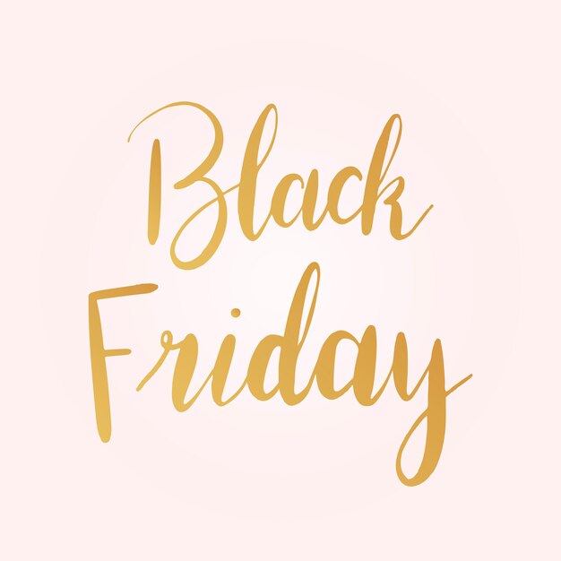 Vector de estilo de tipografía de viernes negro