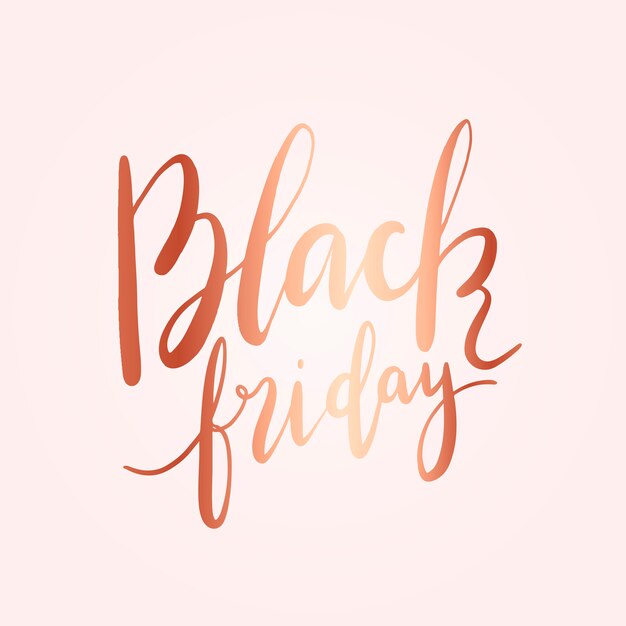 Vector de estilo de tipografía de viernes negro