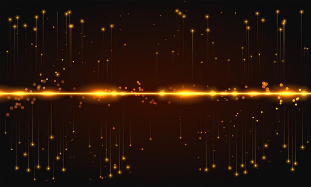 Vector de fibra óptica de rayos de línea vertical futurista