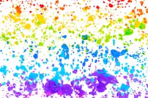 Vector gratuito vector de fondo de arco iris con arte de crayón derretido de cera