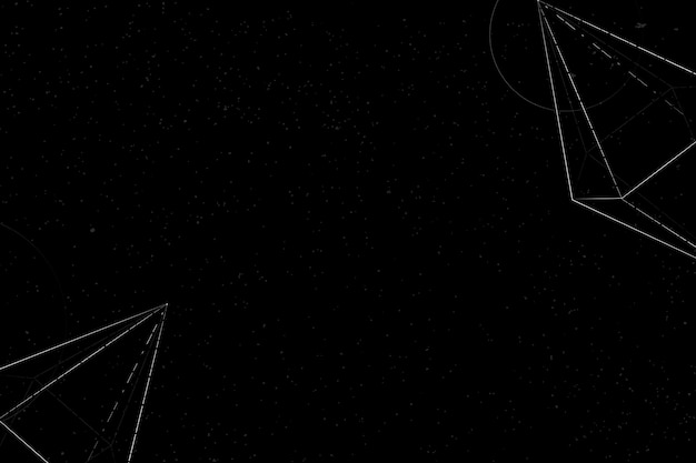 Vector de fondo de bipirámide hexagonal geométrica de contorno blanco