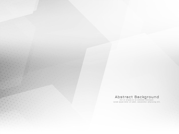 Vector de fondo blanco brillante elegante estilo hexagonal geométrico