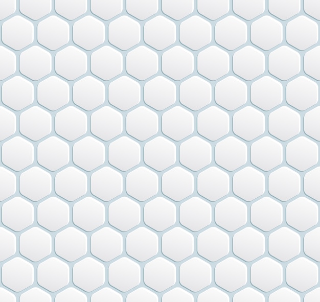 Vector fondo blanco moderno transparente con hexágono