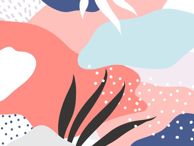 Vector de fondo colorido diseño de Memphis