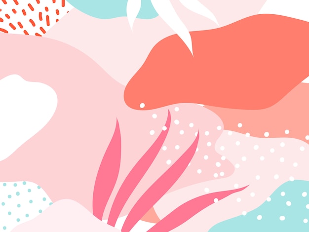 Vector de fondo colorido diseño de Memphis