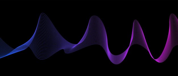 vector de fondo colorido ondulado