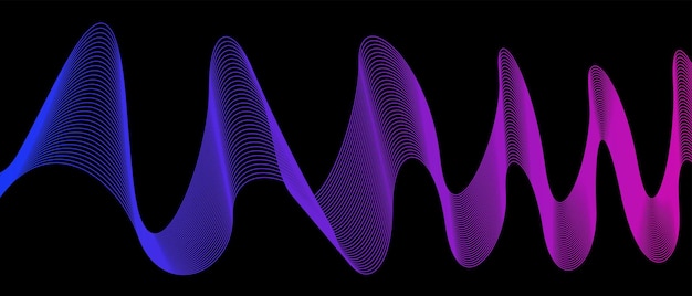 vector de fondo colorido ondulado