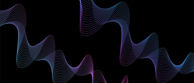 vector de fondo colorido ondulado