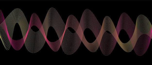 vector de fondo colorido ondulado