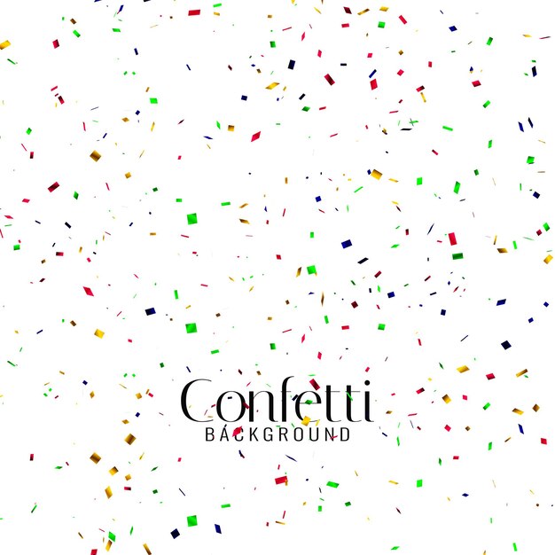 Vector de fondo decorativo abstracto colorido confeti