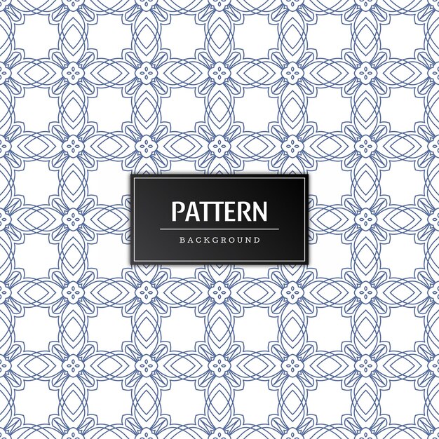 Vector de fondo decorativo de patrones sin fisuras
