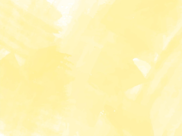 Vector de fondo decorativo de textura acuarela amarillo suave