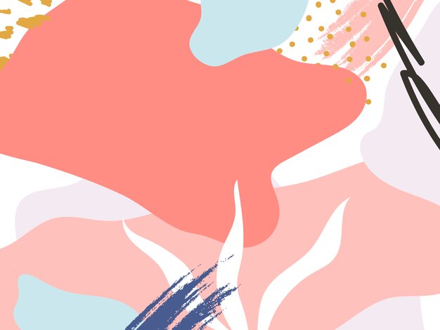 Vector de fondo de diseño colorido de Memphis