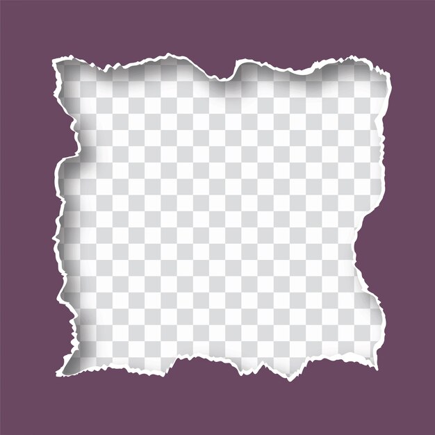 Vector de fondo de diseño de marco de estilo de papel rasgado