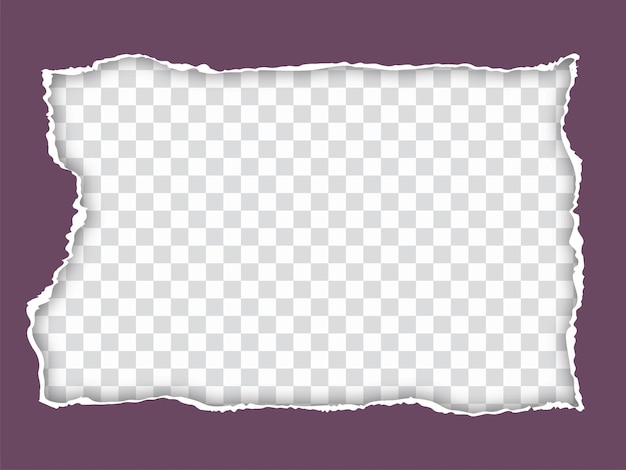 Vector de fondo de diseño de marco de estilo de papel rasgado