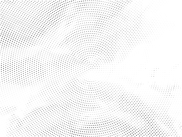 Vector de fondo de diseño de semitono circular abstracto